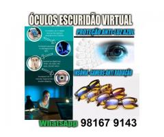 Óculos Anti Luz Azul Escuridão Virtual - Blue Ray Blocker