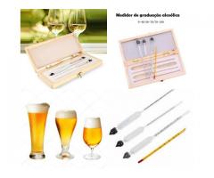 Densímetro Medidor Teor Álcool Alcoólico Alcoômetro Termômetro - Fazendo Cerveja em Casa