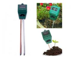 Medidor de PH, Umidade e Luminosidade Solo - Frutíferas, Flores, Horta etc
