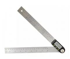 Copiador Transferidor Goniômetro Digital Régua de Inox Medidor de Ângulo 200mm