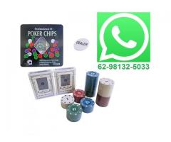 Ficha De Poker Com 100 Fichas + 2 Baralhos + Dealer - Promoção - Imagem 1/3