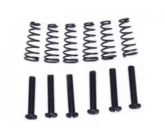 Parafuso para Carrinho Saddles com mola Kit 6 Parafusos + 6 Molas Preto ou Prata