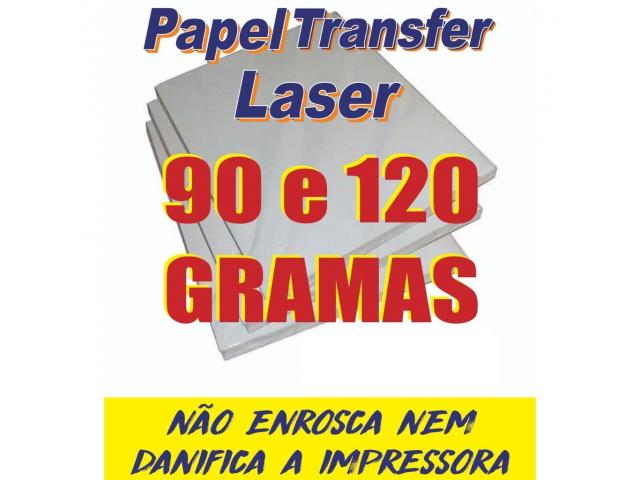 Papel Transfer Laser 90/120gr 200 folhas 100 de cada - 1/2