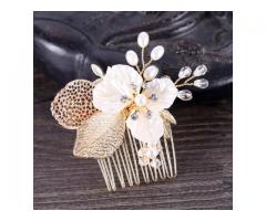 Grampo Enfeite Flor para Cabelo Grinalda - Penteado Noiva Casamento Daminha Madrinha