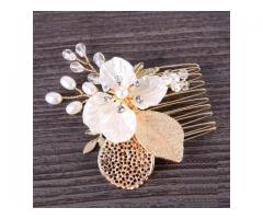 Grampo Enfeite Flor para Cabelo Grinalda - Penteado Noiva Casamento Daminha Madrinha