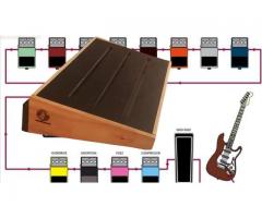 PedalBoard de Madeira Pedal Board para Guitarra