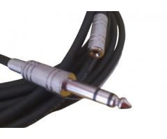 Cabo P2 Fêmea X P10 Macho Estéreo - Extensão Fone de Ouvido 5m