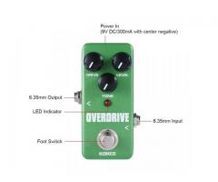 Pedal de Efeito para Guitarra Overdrive - Mini Pedal Overdrive