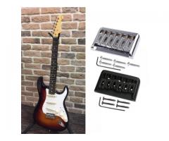 Ponte Fixa Guitarra Strato Telecaster Strato Prs Deluxe Cromo / Preta
