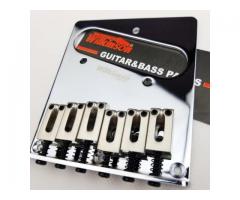 Ponte para Telecaster Fixa com Carrinhos Cromada Wilkinson