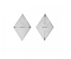 Marcação de Escala Diamante Acrílica - Kit com 12 Peças Branco - Imagem 2/2