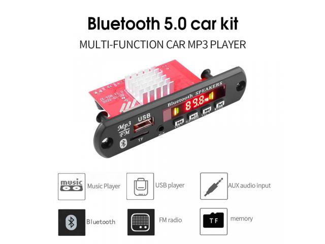 Placa Decodificadora Amplificada 120W 2x60W Pendrive Mp3 Bluetooth 5.0/USB s/ Fio - 2/4