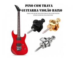 Trava de Pino Strap Lock para Guitarra Violão Baixo - O Par