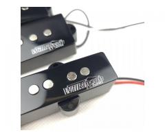Captador para Contrabaixo Passivo Wilkinson 4 Cordas Set Humbucker Pickups WOPB + WOJB