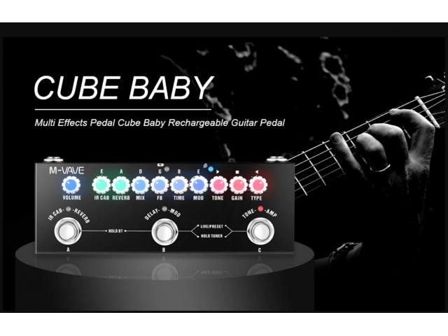 Cuvave M-vave Cube Baby Pedal de Efeito para Guitarra - 6/6