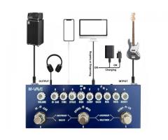 Cuvave Pedal M-vave Contrabaixo - Pedal de Multi-efeito para Baixo Elétrico M-vave Cube Baby Bass