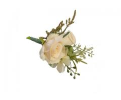 Lapela Noivo Arranjo Flor - Broche Noivo Casamento - Imagem 4/4