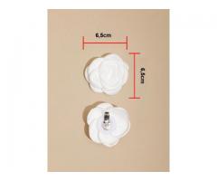 Enfeite para Sapato Noiva Casamento - Broche Decorativo de Sapato Flor - Imagem 4/4