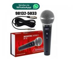 Microfone Dinâmico Profissional Sm58 Mxt M-58 + Cabo 3m Karaokê Igreja Barzinho Show