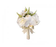 Buquê de Noiva Detalhe Orquídeas Casamento Civil Fotos Pré Wedding Festa - Imagem 4/5