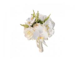 Buquê de Noiva Detalhe Orquídeas Casamento Civil Fotos Pré Wedding Festa - Imagem 5/5