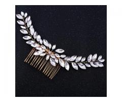 Grinalda Pedraria Arranjo de Cabelo para Noiva Madrinha de Casamento Formatura etc - Imagem 4/5