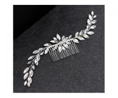Grinalda Pedraria Arranjo de Cabelo para Noiva Madrinha de Casamento Formatura etc - Imagem 5/5