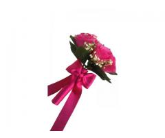 Buquê de Noiva Rosa Pink Cartório Fotos Pré-Wedding - Mini Buquê - Imagem 4/4