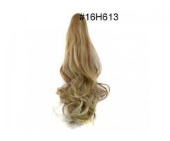 Aplique Removível Piranha de Cabelo Rabo de Cavalo Ondulado - Imagem 5/6