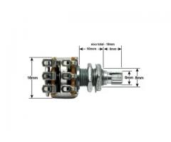 Potenciômetro AC500K Balanço 16-18 Com Center Click