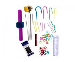 Kit De Acessórios P Tricô 59 Pcs Marcador Régua Dpn Pulseira