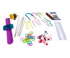 Kit De Acessórios P Tricô 59 Pcs Marcador Régua Dpn Pulseira