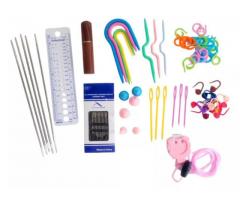 Kit De Acessórios P Tricô 59 Pcs Agulha De Trança Contador