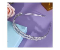 Tiara Zircônia Porta Coque Noiva Debutante
