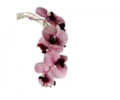 Buquê Bolsa de Noiva com Orquídeas e Pérolas Hoop Bouquet - Buquê Moderno