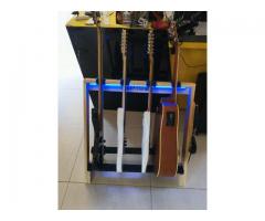 Suporte de Chão para Violão Guitarra Contrabaixo - Suporte para 4 Instrumentos