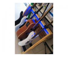 Suporte de Chão para Violão Guitarra Contrabaixo - Suporte para 4 Instrumentos