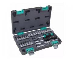 Jogo de Soquete 29 Peças Encaixe 1/4