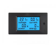 Voltímetro AC Wattímetro Amperímetro 4 Em 1 80V a 260VAC 100A - PZEM-061