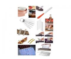 Kit pro luthier 10  itens fita limas rocker reguas gab  raio prot de trastes afasta cordas