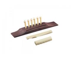 Kit Reparo Violão Aço Cavalete para Violão Rosewood Madeira Maciça