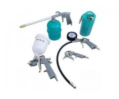 Kit Pintura Pistola Tanque Alto para Compressor com 5 Peças