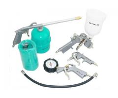 Kit Pintura Pistola Tanque Alto para Compressor com 5 Peças