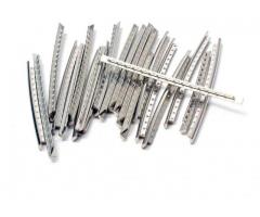 Kit de Traste Níquel Prata 60mm x 2.4mm 24 peças