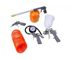 Kit Pintura Pistola Tanque Alto para Compressor com 5 Peças