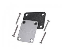 Neck Plate Fender Inox Completo + Parafusos - Plate do Braço Guitarra
