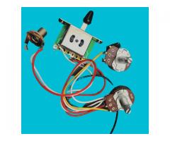 Kit Elétrica P/ Guitarra Telecaster Reparo Chave 3 Posições 1 Volume 1 Tone 500k