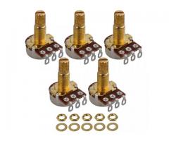 Potenciômetro A500k-B500k Telecaster   Banhado a Ouro Kit um Par