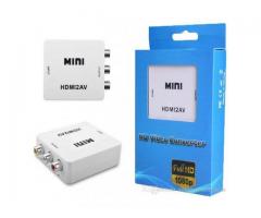 Adaptador Conversor de Vídeo HD Converte HDMI p/ RCA Áudio Video
