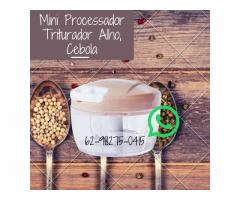 Mini Processador Triturador Manual com 2 Lâminas - Alho Cebola Cebolinha